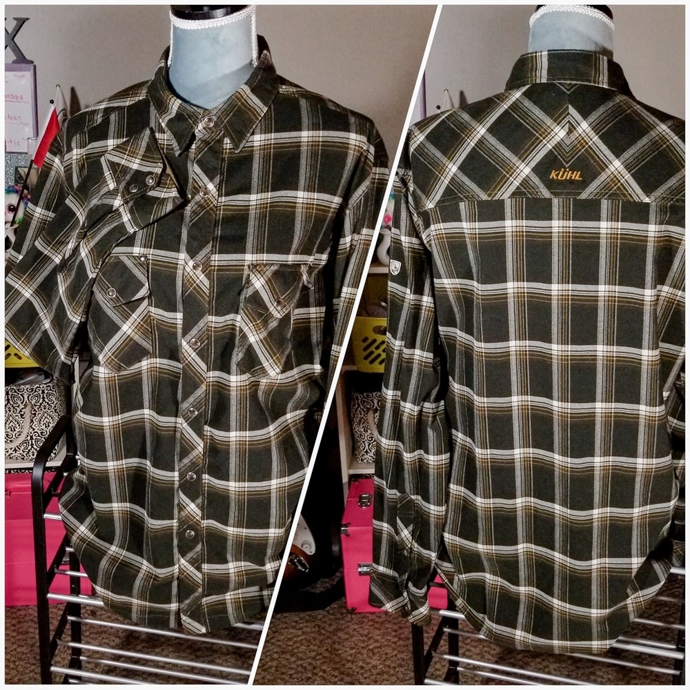 Kuhl Long Sleeve Checks Casual Button Up Shirt